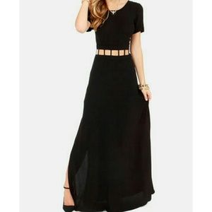 Black Cutout Maxi from lulus