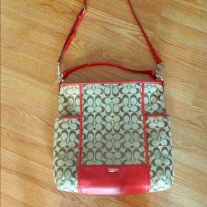 Authentic large coach purse