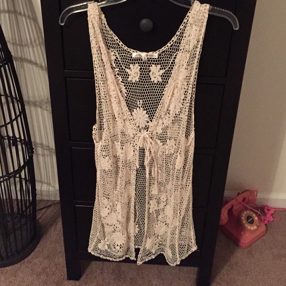 Free People Tops - Crochet boho vest
