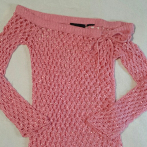 DKNY crocheted shirt