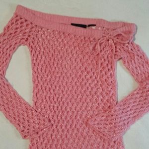 DKNY crocheted shirt