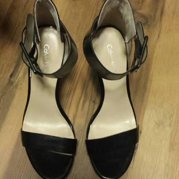Calvin Klein Platform Heels 7.5 worn once!