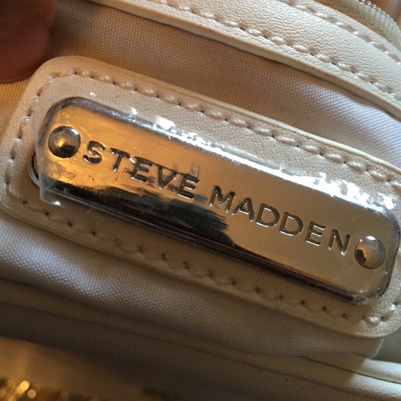 White Studded Steve Madden Satchel - Picture 4 of 4