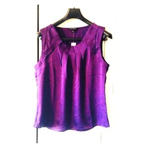 Purple silky top