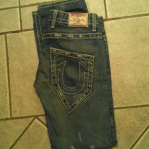 TRUE RELIGION MICKEY BIG T STRAIGHT LEG JEANS - 26