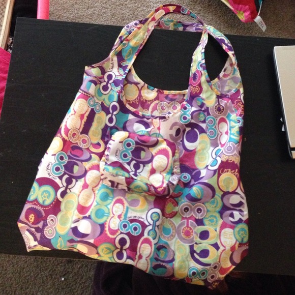 Rare coach collapsible tote