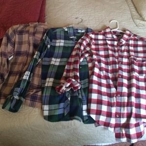 Flannel shirts