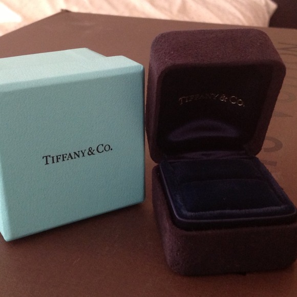 Tiffany & co. Authentic ring box and the blue box.