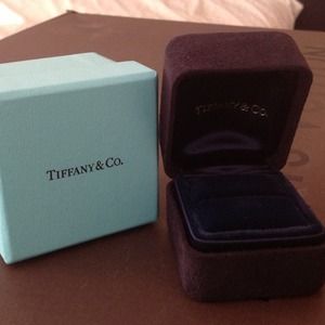 Tiffany & co. Authentic ring box and the blue box.