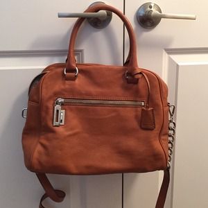 Luggage colored leather Michael Kors Hobo.
