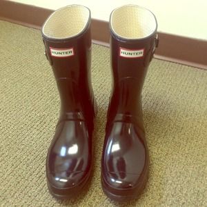 Black Glossy Hunter Boots