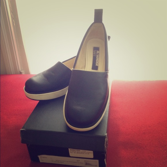 Jil Sander | Shoes | Jil Sander Navy Flatform Slipon | Poshmark