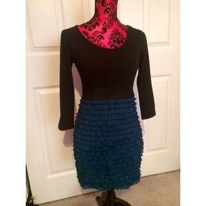 Blue and teal dress