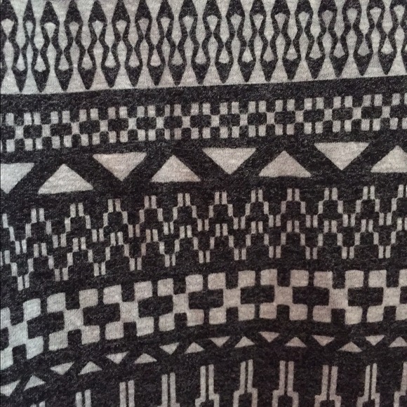 Black and Gray Aztec Print Shirt - Picture 2 of 2