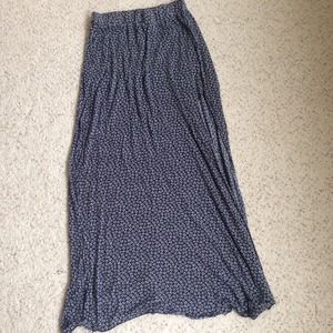 Brandy Melville floral maxi skirt w/ slit on side