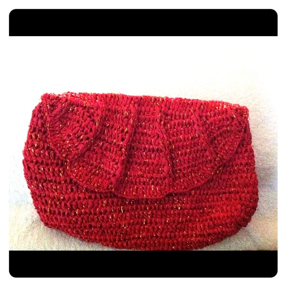 Coral Clutch Handbag