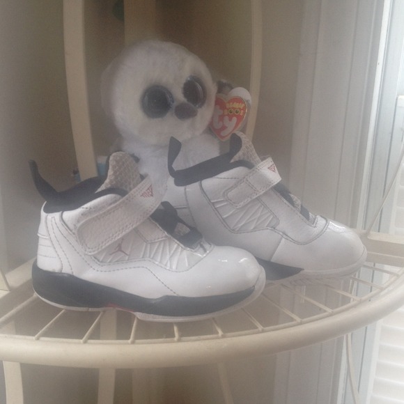 White red and black baby Jordan's