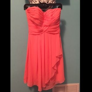 Coral pink dress