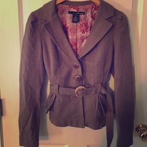 Light Brown Blazer with Belt