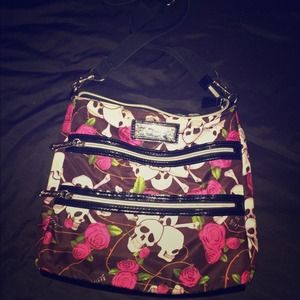 Betsey Johnson Skulls & Roses Crossbody Bag