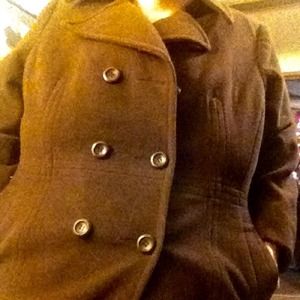 St. John's Bay Wool Blend Peacoat