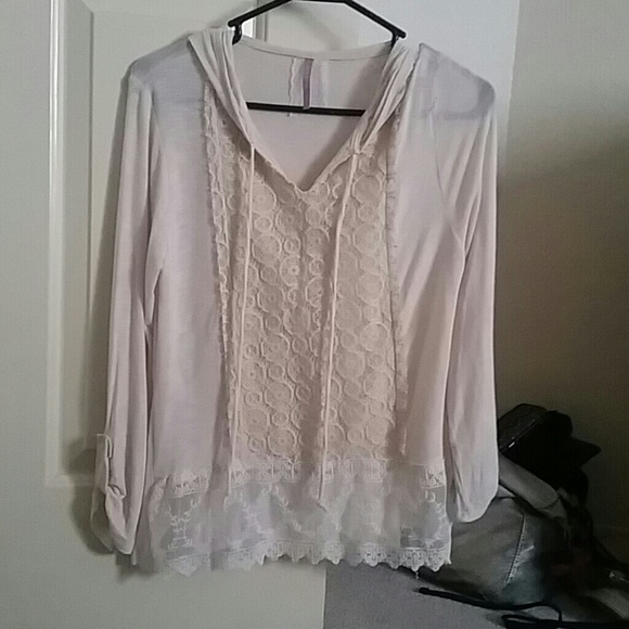 Cream hoodie