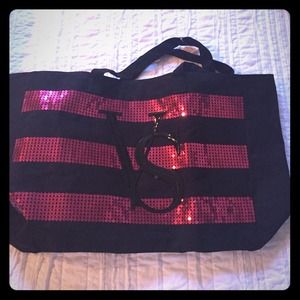NWT Victoria's Secret holiday sparkle bag tote.