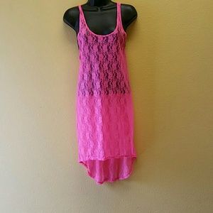 Pink Lace Cover up