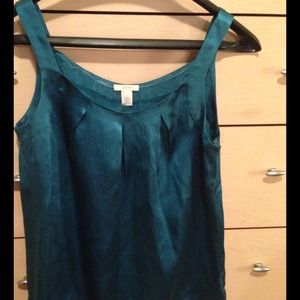 Jcrew Peacock blue silk blouse