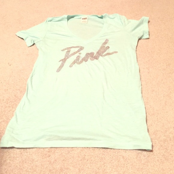 Pink teal blue Victoria's Secret t shirt