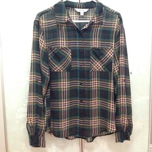 Sheer Plaid Buttondown (L)