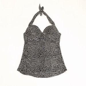 BUNDLE SOLD swim top and black bottoms.