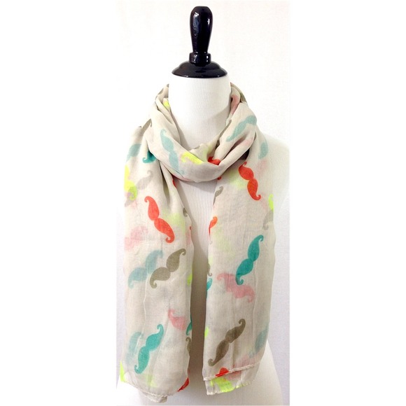 Cute Mustache Scarf - Picture 3 of 3