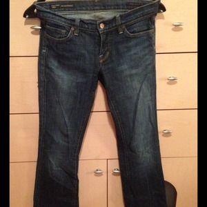 Citizens low waist bootcut w/ frayed bottom