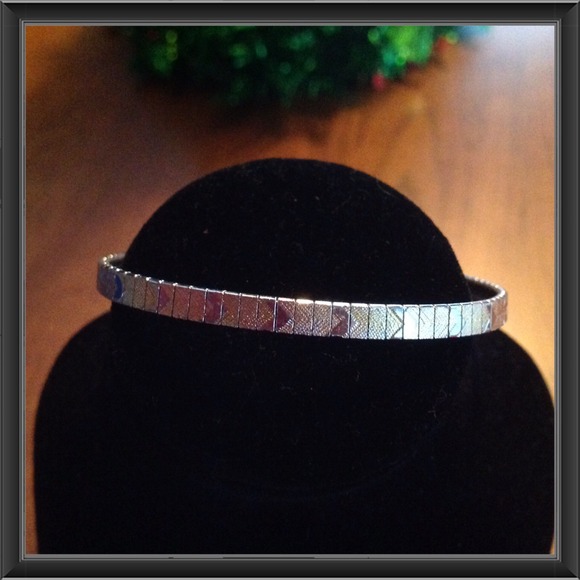 Tri-Colored Silver Bracelet.