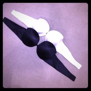 VS strapless push-up bra bundle
