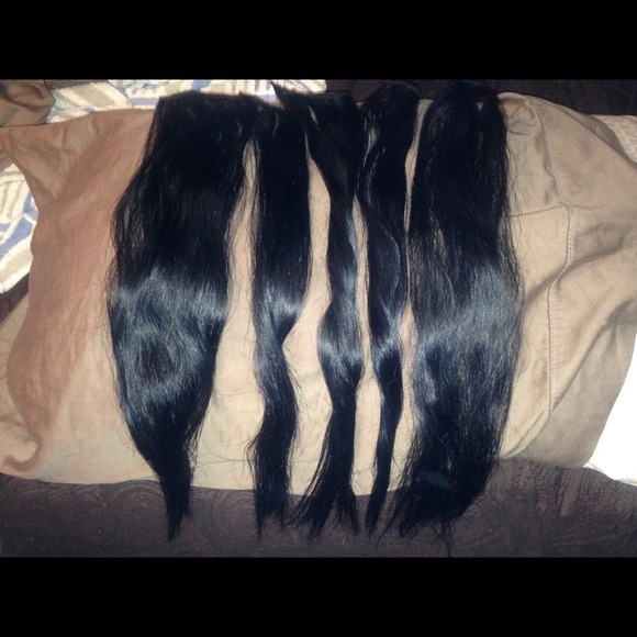 black hair extensions