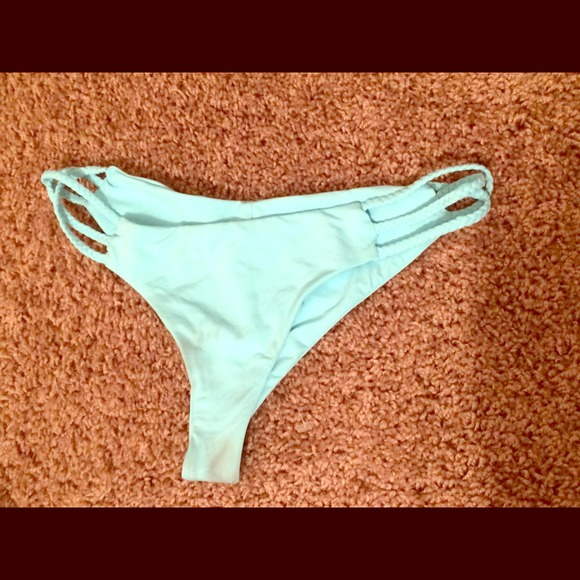 Frankie's Bikinis Kaia baby blue bottoms SMALL