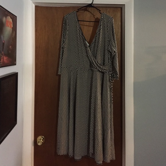 Simulated Wrap Dress