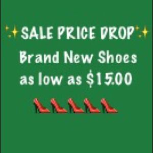 Brand new shoes as low as $15.00