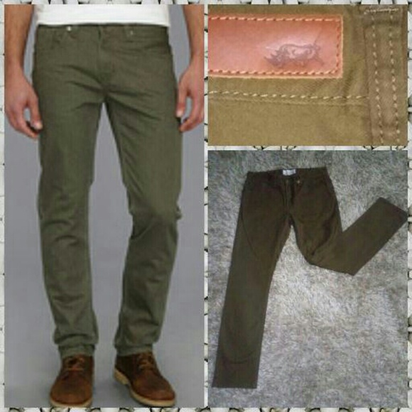 Olive green Men jeans