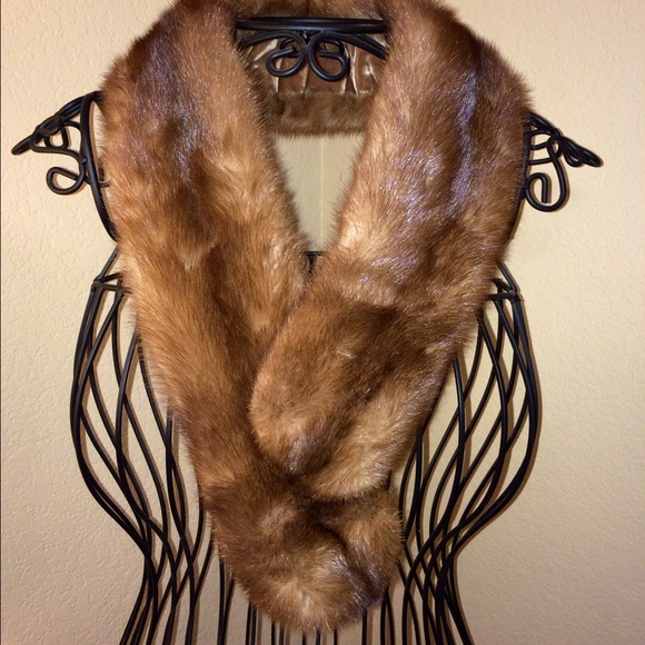 Real mink stole