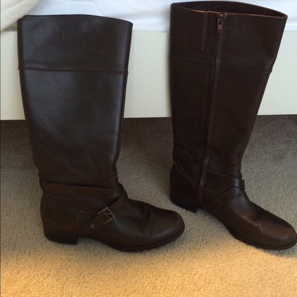 RALPH LAUREN Dark Brown Riding Boots