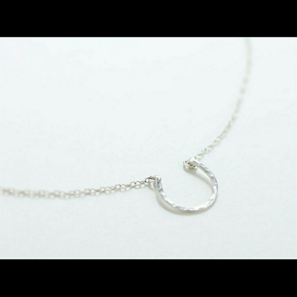 Sterling silver horseshoe necklace