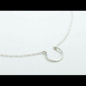 Sterling silver horseshoe necklace