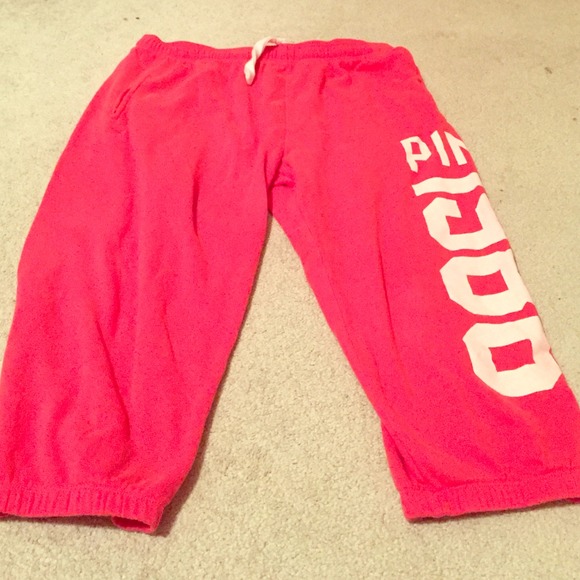 Size medium coral pink yoga lounge capris