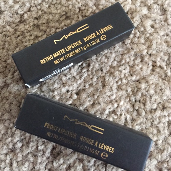 2mac lipsticks red and plum