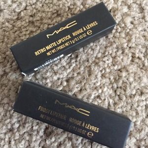 2mac lipsticks red and plum