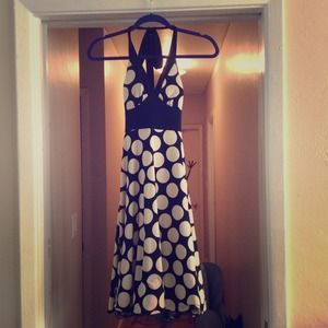 Halter Polka dot homecoming/ formal dress 🔘❌SOLD❌