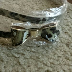 Leopard bow belt